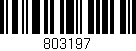 Código de barras (EAN, GTIN, SKU, ISBN): '803197'