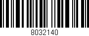 Código de barras (EAN, GTIN, SKU, ISBN): '8032140'