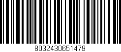 Código de barras (EAN, GTIN, SKU, ISBN): '8032430651479'
