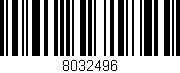 Código de barras (EAN, GTIN, SKU, ISBN): '8032496'