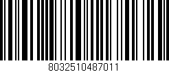 Código de barras (EAN, GTIN, SKU, ISBN): '8032510487011'
