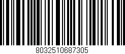 Código de barras (EAN, GTIN, SKU, ISBN): '8032510687305'