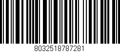 Código de barras (EAN, GTIN, SKU, ISBN): '8032518787281'