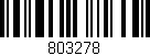 Código de barras (EAN, GTIN, SKU, ISBN): '803278'