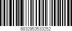 Código de barras (EAN, GTIN, SKU, ISBN): '8032953533252'