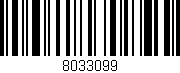 Código de barras (EAN, GTIN, SKU, ISBN): '8033099'