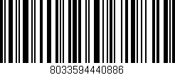 Código de barras (EAN, GTIN, SKU, ISBN): '8033594440886'