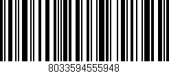 Código de barras (EAN, GTIN, SKU, ISBN): '8033594555948'