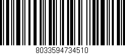 Código de barras (EAN, GTIN, SKU, ISBN): '8033594734510'