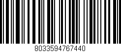 Código de barras (EAN, GTIN, SKU, ISBN): '8033594767440'