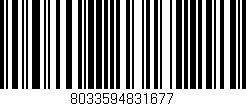 Código de barras (EAN, GTIN, SKU, ISBN): '8033594831677'