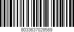 Código de barras (EAN, GTIN, SKU, ISBN): '8033637028569'