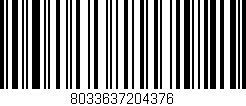 Código de barras (EAN, GTIN, SKU, ISBN): '8033637204376'