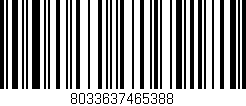 Código de barras (EAN, GTIN, SKU, ISBN): '8033637465388'