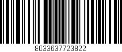 Código de barras (EAN, GTIN, SKU, ISBN): '8033637723822'