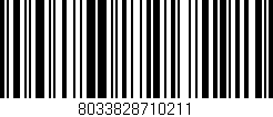 Código de barras (EAN, GTIN, SKU, ISBN): '8033828710211'
