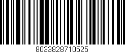 Código de barras (EAN, GTIN, SKU, ISBN): '8033828710525'