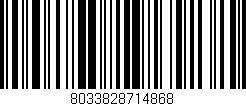 Código de barras (EAN, GTIN, SKU, ISBN): '8033828714868'