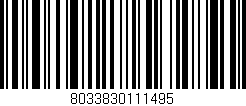 Código de barras (EAN, GTIN, SKU, ISBN): '8033830111495'