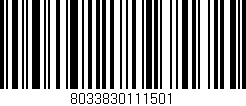 Código de barras (EAN, GTIN, SKU, ISBN): '8033830111501'