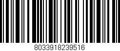 Código de barras (EAN, GTIN, SKU, ISBN): '8033918239516'