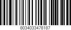 Código de barras (EAN, GTIN, SKU, ISBN): '8034033478187'