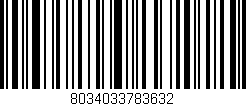 Código de barras (EAN, GTIN, SKU, ISBN): '8034033783632'