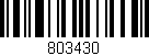 Código de barras (EAN, GTIN, SKU, ISBN): '803430'