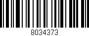 Código de barras (EAN, GTIN, SKU, ISBN): '8034373'