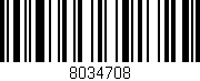 Código de barras (EAN, GTIN, SKU, ISBN): '8034708'
