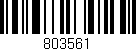 Código de barras (EAN, GTIN, SKU, ISBN): '803561'