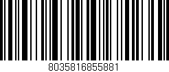 Código de barras (EAN, GTIN, SKU, ISBN): '8035816855881'