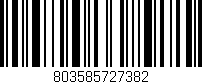 Código de barras (EAN, GTIN, SKU, ISBN): '803585727382'