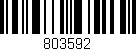 Código de barras (EAN, GTIN, SKU, ISBN): '803592'