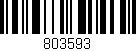 Código de barras (EAN, GTIN, SKU, ISBN): '803593'