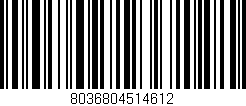 Código de barras (EAN, GTIN, SKU, ISBN): '8036804514612'