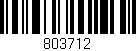 Código de barras (EAN, GTIN, SKU, ISBN): '803712'