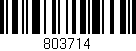 Código de barras (EAN, GTIN, SKU, ISBN): '803714'