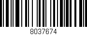 Código de barras (EAN, GTIN, SKU, ISBN): '8037674'