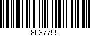 Código de barras (EAN, GTIN, SKU, ISBN): '8037755'