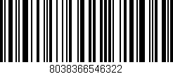 Código de barras (EAN, GTIN, SKU, ISBN): '8038366546322'