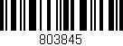 Código de barras (EAN, GTIN, SKU, ISBN): '803845'
