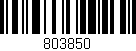 Código de barras (EAN, GTIN, SKU, ISBN): '803850'