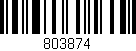 Código de barras (EAN, GTIN, SKU, ISBN): '803874'