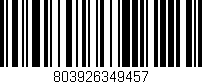 Código de barras (EAN, GTIN, SKU, ISBN): '803926349457'