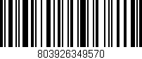 Código de barras (EAN, GTIN, SKU, ISBN): '803926349570'