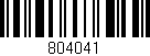 Código de barras (EAN, GTIN, SKU, ISBN): '804041'