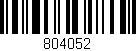 Código de barras (EAN, GTIN, SKU, ISBN): '804052'