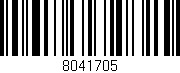 Código de barras (EAN, GTIN, SKU, ISBN): '8041705'