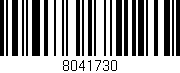 Código de barras (EAN, GTIN, SKU, ISBN): '8041730'